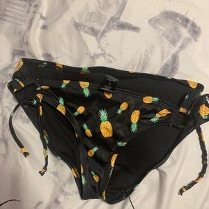City Street String Pineapple Bikini Bottoms